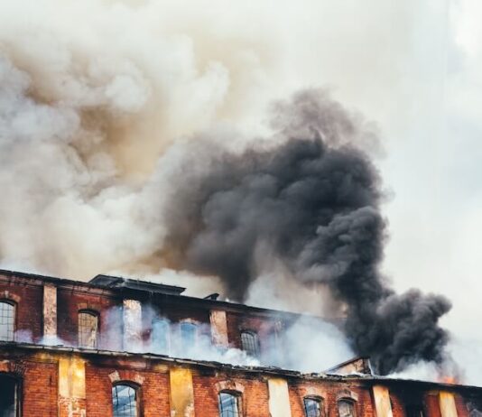 Everhart Hotel Apartments Fire in Downtown Grass Valley