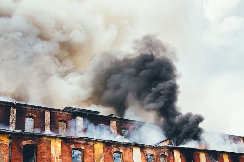 Everhart Hotel Apartments Fire in Downtown Grass Valley