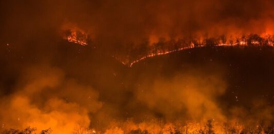 Mountain Fire In Ventura County