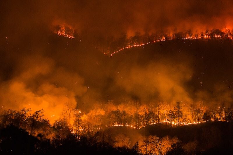 Mountain Fire In Ventura County